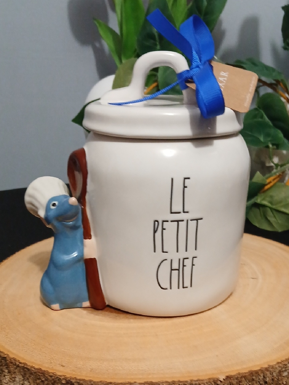 Disney x Rae Dunn Le Petit Chef Ceramic Canister  with Blue Chef Accent NWT